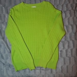 Lime green Kim  Rogers sweater